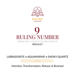 Divine Sansar-Ruling Number 9 Bracelet Front-9 Rulling Number Bracelet