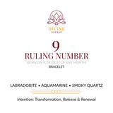 Divine Sansar-Ruling Number 9 Bracelet Front-9 Rulling Number Bracelet