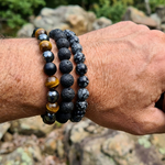 Divine Sansar-Shield Stack Protection Grounding Bracelet-Triple Protection-Ember Anchor-Inner peace