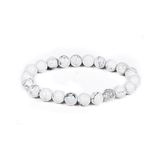 Divine Sansar-Soothing Bracelet: Howlite bracelet on a white background