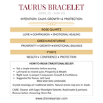 Divine Sansar-Taurus Bracelet stones and how to wear