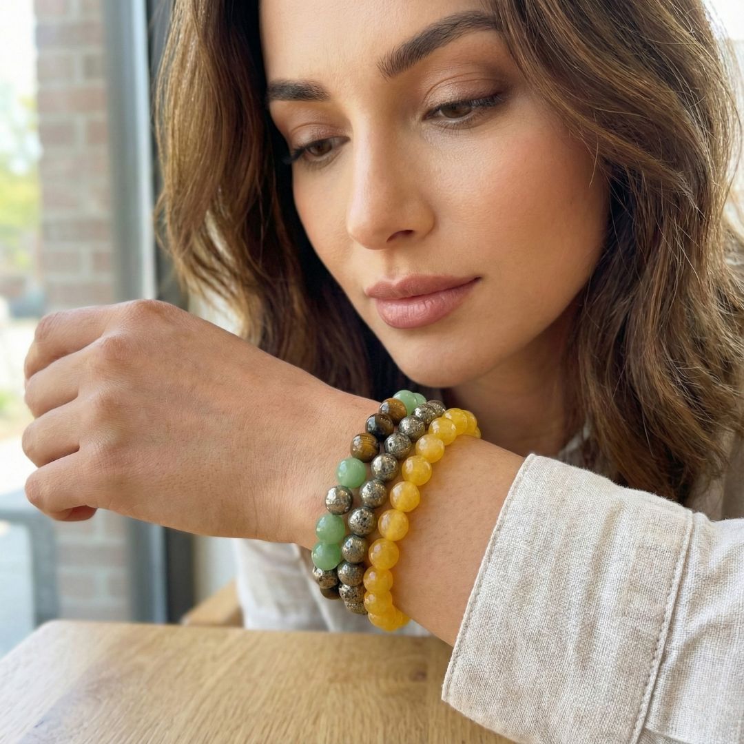 Divine Sansar-The Abundance Trio Wealth Career Bracelet-Prosperity-Money Magnet-Wealth Magnet