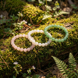 Divine Sansar-The LoveStack Heart Hope Moonlight Bracelet-on green grasses