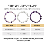 Divine Sansar-The Serenity Stack Peace Sleep Health Bracelet-Mental Peace-Soothing-VioletMuse