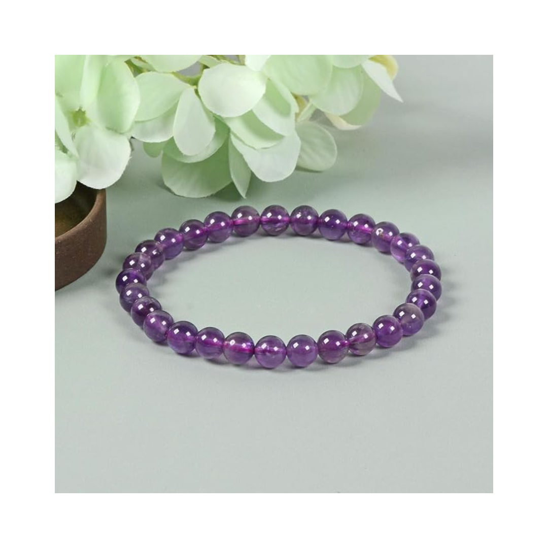 Divine Sansar-VioletMuse Bracelet-consisting of Amethyst used for calm, clarity and restful sleep