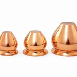 Divine Sansar-pure copper kalas-3 different size-pooja samagri-UAE-copper kalas-upside down images