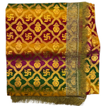 Divine Sansar Chunri Collection-Colorful veil with intricate patterns on a white background