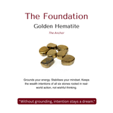 Divine Sansar Dhanyog Bracelet Anchor Description- The Foundaton-Golden Hematite