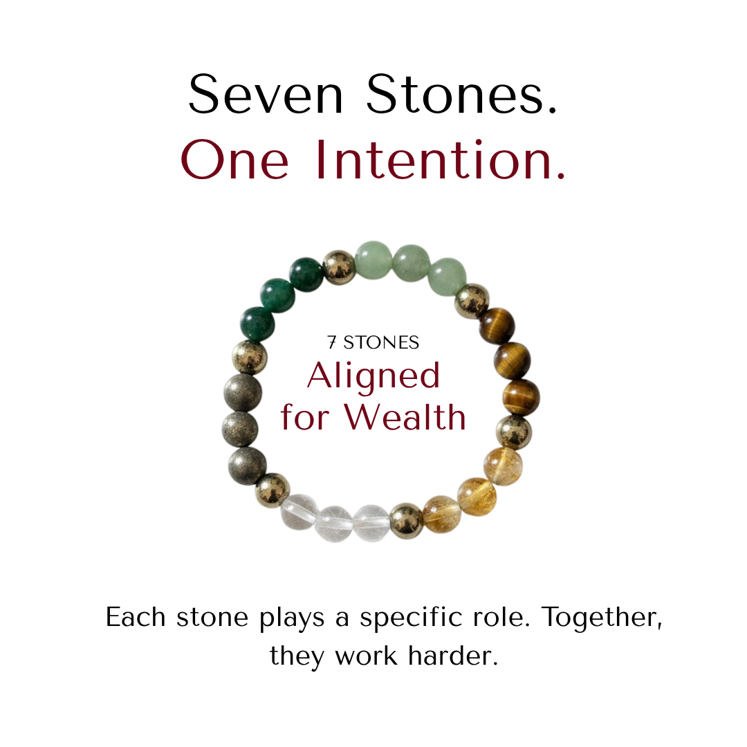 Divine Sansar Dhanyog Bracelet-Seven Stones One Intention