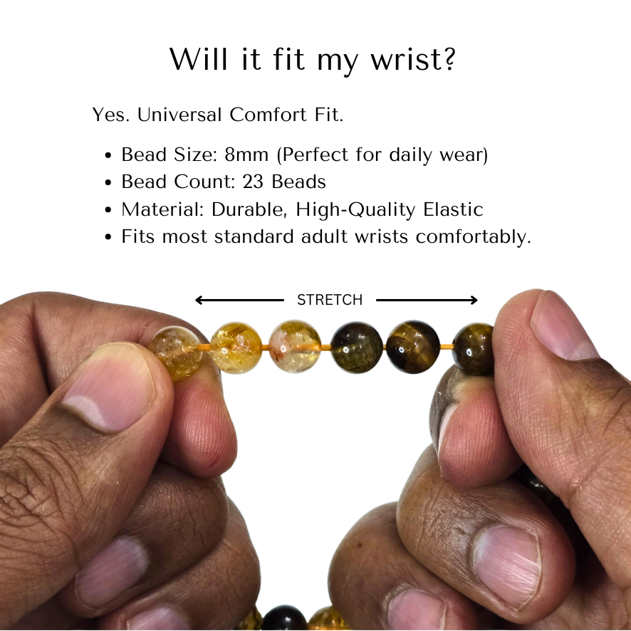 Divine Sansar Prosperity Bracelet universal fit-Comfort fit guide
