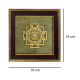 Divine Sansar Pyrite Stone Frame with Shree Yantra