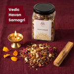 Divine Sansar Vedic Havan Samagri Ambiant with diya