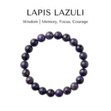 Divine Sansar Wisdom Bracelet- Lapis Lazuli 2-purple coloured lapis lazuli wisdom bracelet-memory focus courage