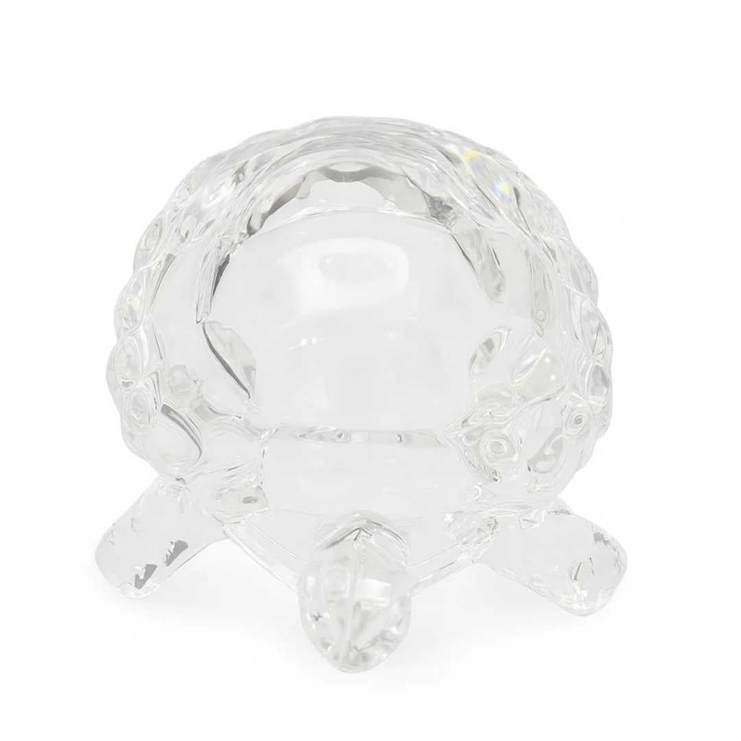 Divine Sansar Wish Fulfilling Crystal Turtle-on a white background