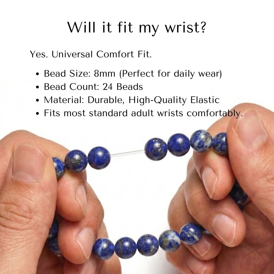 Divine sansar-Lapis lazuli Will it fit my wrist-Lapis lazuli fit guide
