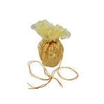 Divine Sansar Elegant Traditional Shagun Potli Yellow on a white background