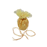Divine Sansar Elegant Traditional Shagun Potli Yellow on a white background