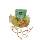 Divine Sansar Elegant Traditional Shagun Potli Yellow on a white background