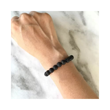 Ember Anchor Bracelet — Lava Stone