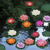 Floating Lotus Flower with Lily Pads | Set of 6