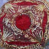 Divine Sansar Floral Thali cover 40x40cm for pooja purpose