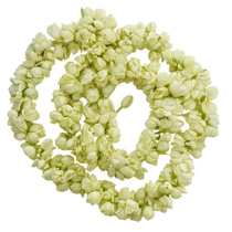 Divine Sansar-FreshJasmineGarland on a white background