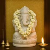 Fresh Jasmine Garland — 30 cm (Mogra)