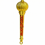 Divine Sansar-Golden Hanuman Gada – Jai Shri Ram Inscription on a white background