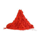 Divine Sansar-Pile of red gulal on a white background