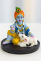 Hand-Painted Baby Krishna with Calf Idol - 9cm x 10cm