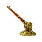 Divine Sansar Hanumanji Gada-Decorative gold object with red text on a white background