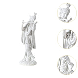 Elegant White Krishna Statue Playing Flute – 24cm x 8cm