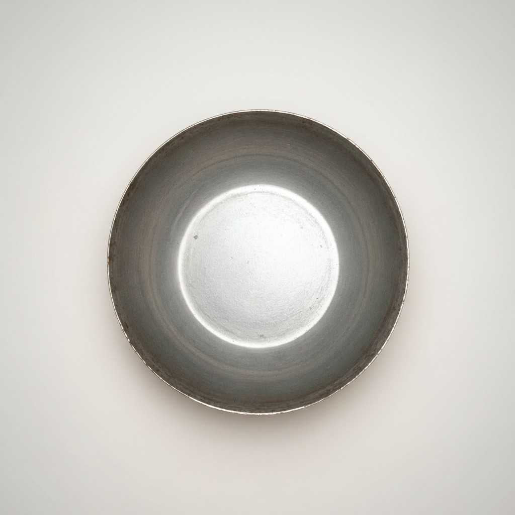 Divine Sansar-Iron Katori top view - 9cm Pure Iron Bowl for Shani Dev offerings