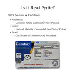 Divine Sansar-Is it Real Pyrite-Divine_sansar-UAE-Combay lab tested identification report for natural pyrite bracelet