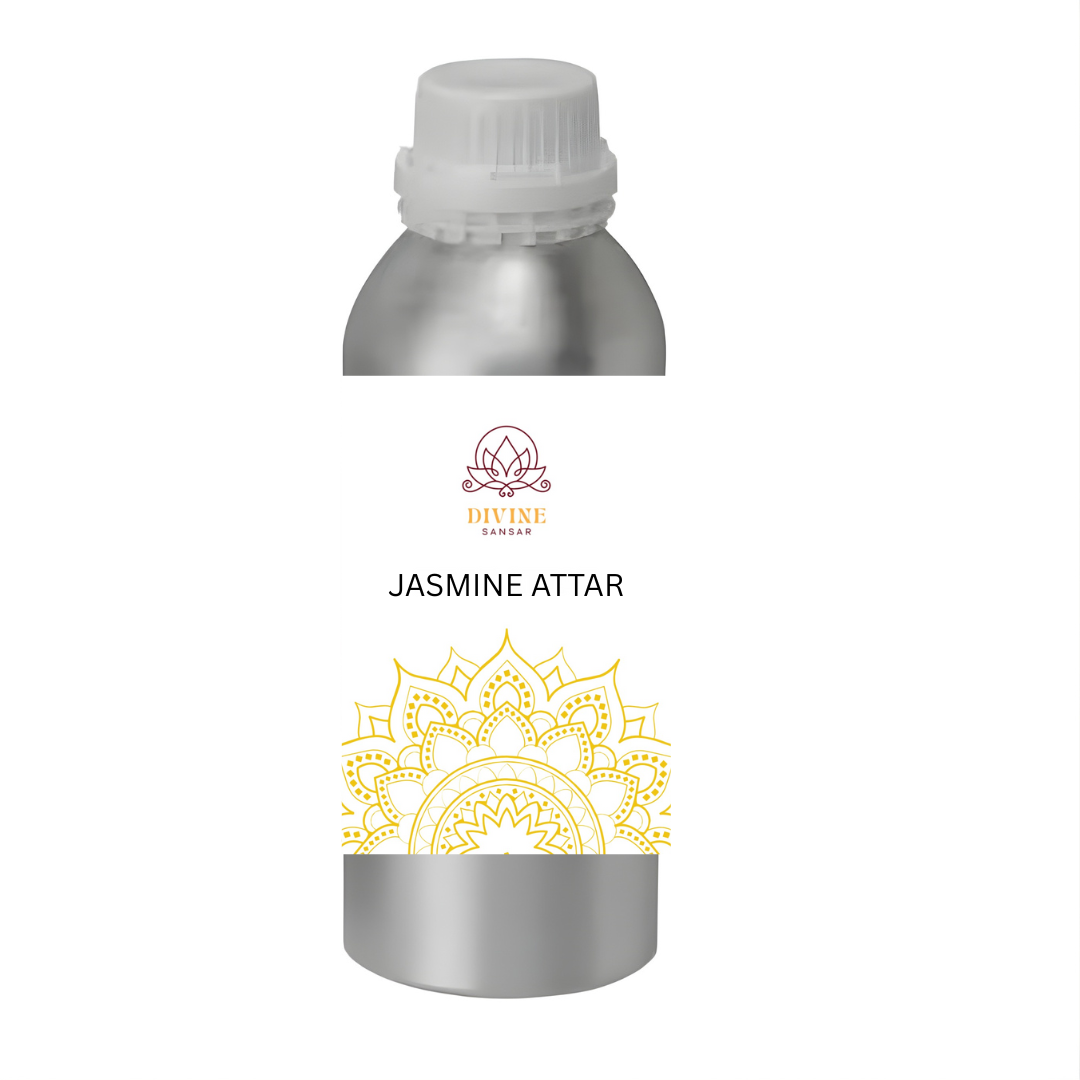 Divine Pure Attar – 1 Litre Aluminium Bottle for Pooja, Temples & Bulk Use