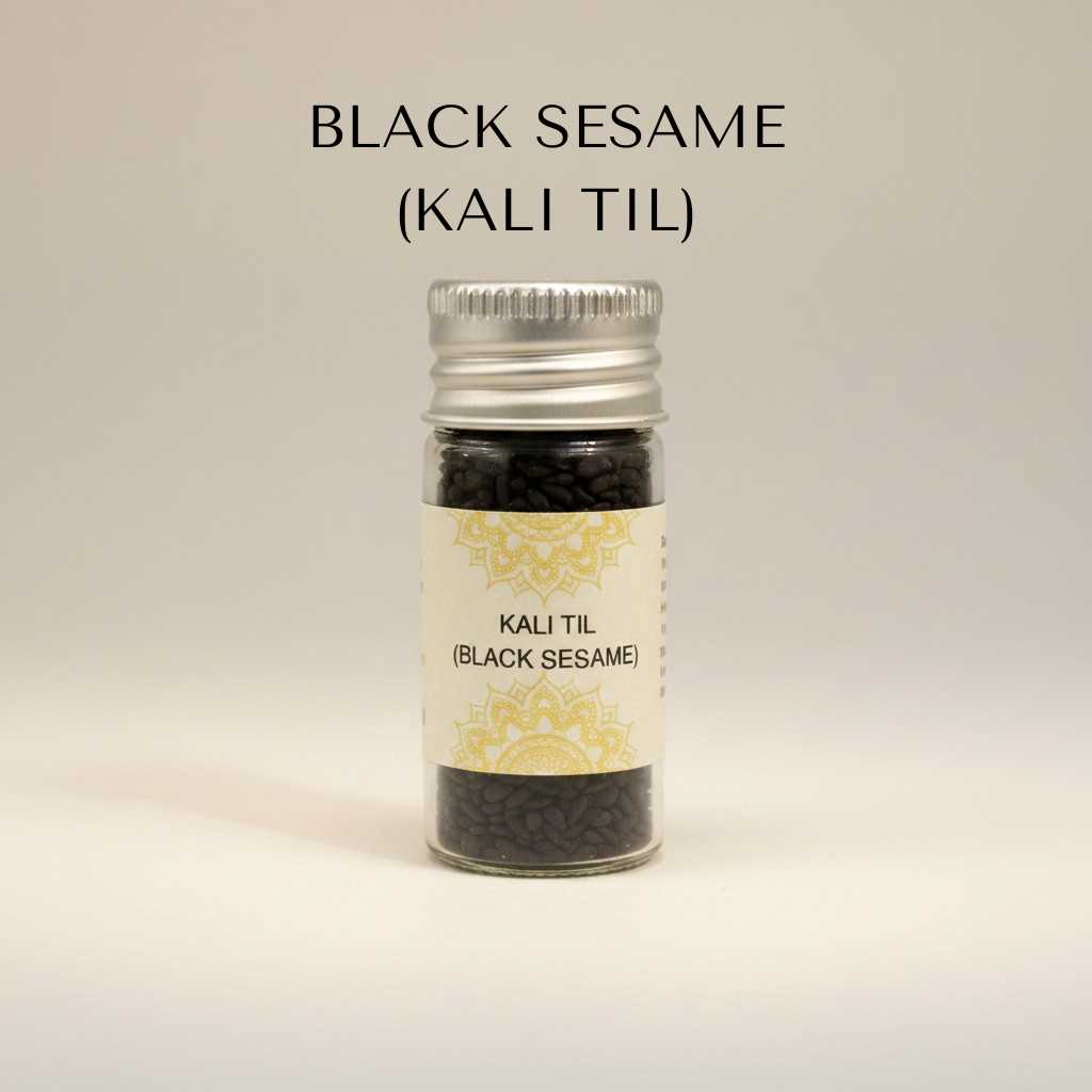 Divine Sansar-Kali Til Black Sesame Seeds for Pooja 
