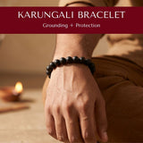 Karungali ebony wood bracelet for grounding and protection - Divine Sansar