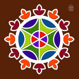 MDF Rangoli Board | Design F | Pack of 1