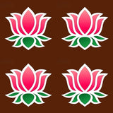 MDF Rangoli Board | Design J | 4″ x 4″ | Set of 4