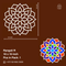 Divinde Sansar-MDF Rangoli Board-for making traditional Indian rangoli.