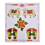 Divine Sansar-Metallic Wall/Door Diwali Décor Set B on a white background with 'RSH' branding.