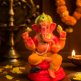 Divine Ganesha Statue | Multi-colour | 12cm X 8cm