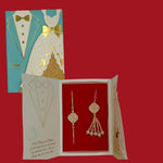 Divine Sansar-Premium Bhaiya Bhabhi Rakhi Design 4, with a decorated card, on a red background