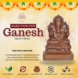 Make Your Own Ganesh Kit – Eco-Friendly DIY Idol with Mold & Clay (20cm)