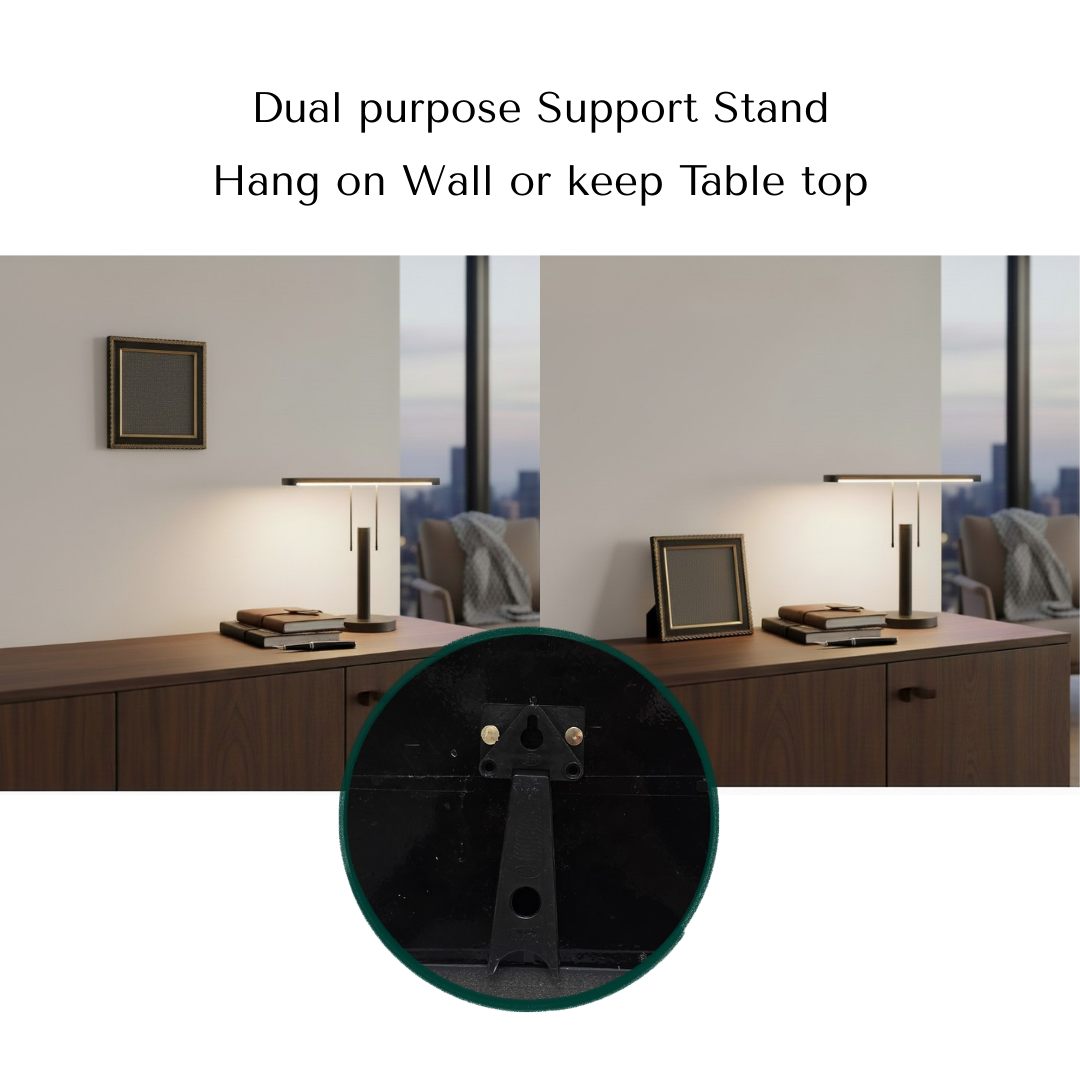 Divine Sansar-Pyrite Stone Frame Dual Purpose- Dual Purpose Support Stand hang on Wall or Keep Table top
