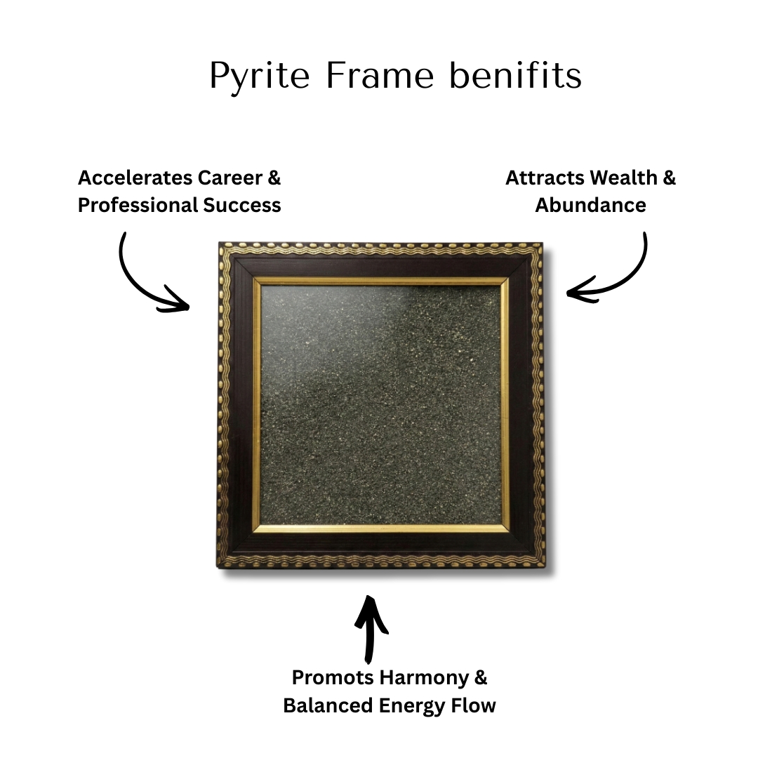 Divine Sansar-Pyrite Stone Frame benefits