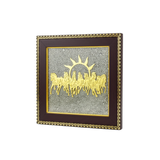 Divine Sansar Pyrite Stone Frame with Vastu Seven Running Horses & Sun