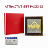 Divine Sansar Pyrite Stone Frame with Vastu Seven Running Horses & Sun