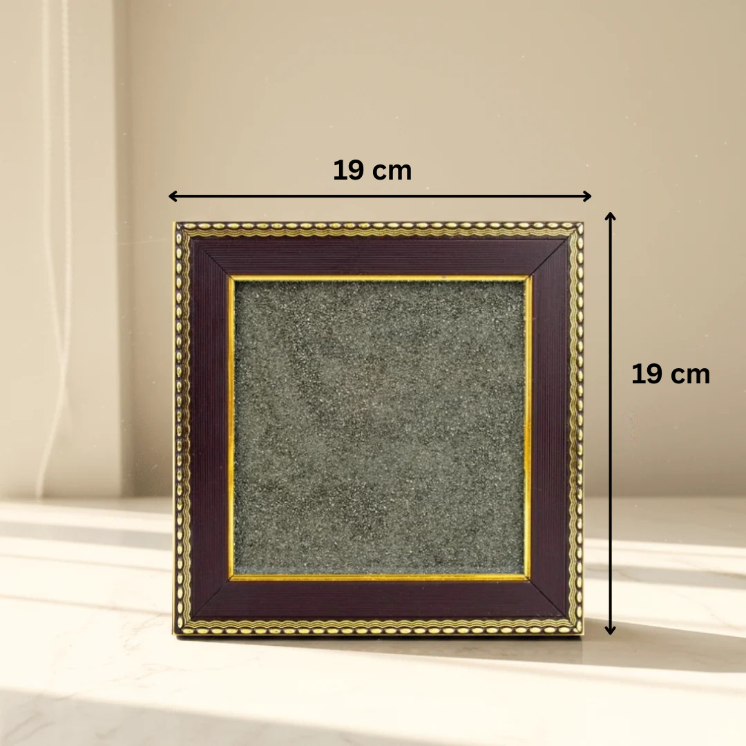 Divine Sansar-Pyrite Stone Framesize-19cm x 19cm