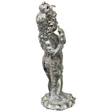 Radiant Silver Krishna Statue